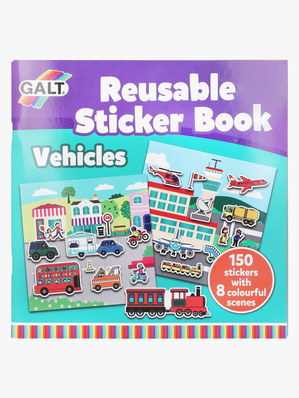 Galt Klistremerkebok Gjenbrukbar Kjøretøy