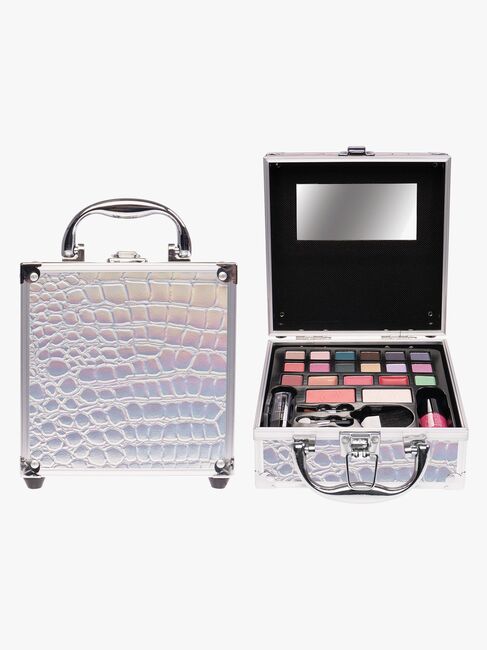 Casuelle Mini Sminkeveske, Sølvfarget