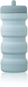 LIEWOOD Wilson Sammenleggbar Vannflaske 450 ml Silikon, Sea Blue/Whale Blue