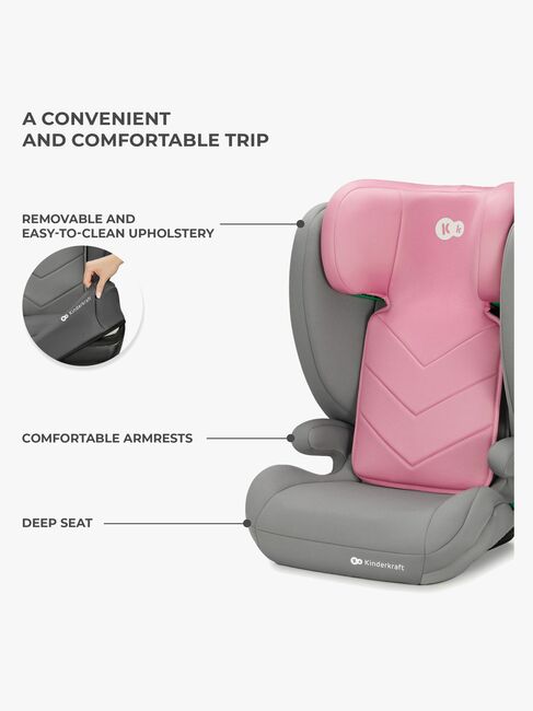 Kinderkraft I-SPARK i-Size Beltestol, Pink