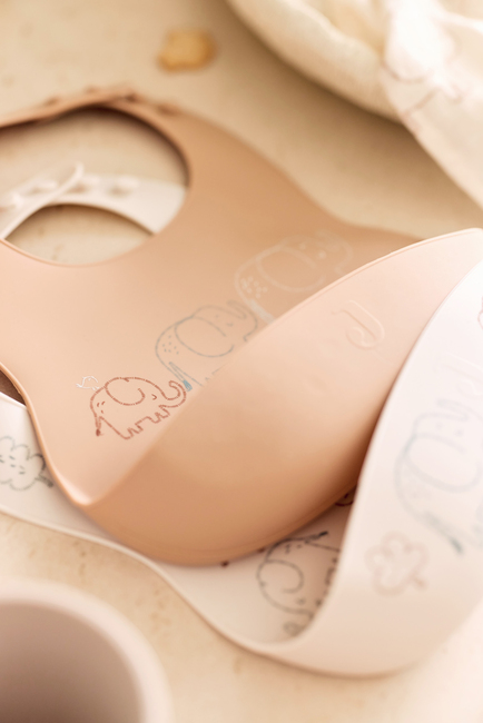 Jollein Smekke Silikon 2-Pakk, Elephant Tales