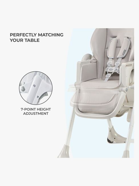 Kinderkraft Høy Stol Yummy, Grey