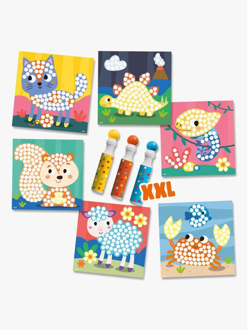 SES Creative Punktmarkeringspenner XXL 3-Pakk med Aktivitetskort