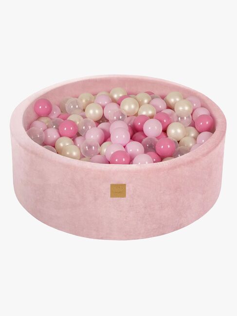 Meowbaby Rundt Ballbasseng Fløyel 30x90, Lyserosa