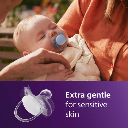 Philips Avent Ultra Soft-smokk 6-18 m, 2-pakning, lilla/rosa