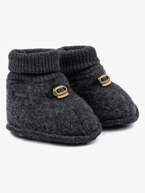 Mikk-Line Tøfler Merinoull, Anthracite Melange