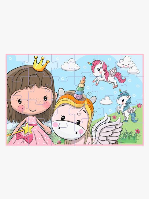 Barbo Toys Lillie & Ellie Koffert med Gulvpuslespill 24 Brikker