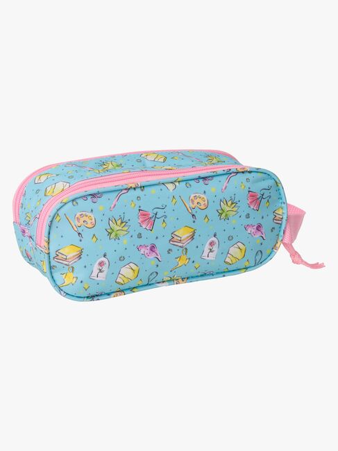 Disney Princess 3D Dobbeltpennal, Rosa/blå