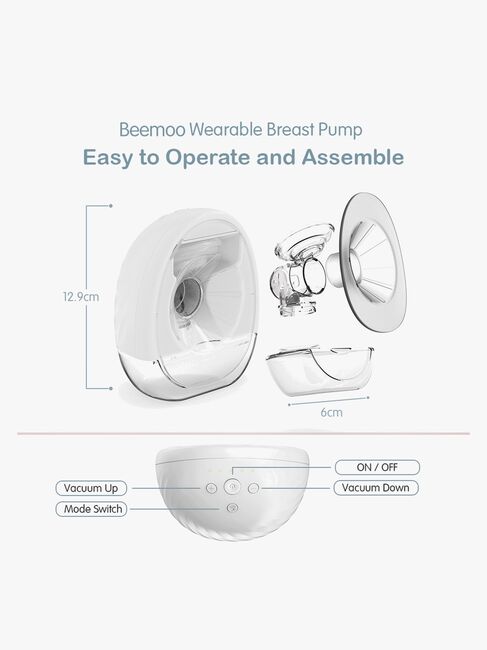 Beemoo CARE Wearable Elektrisk Brystpumpe Dobbel