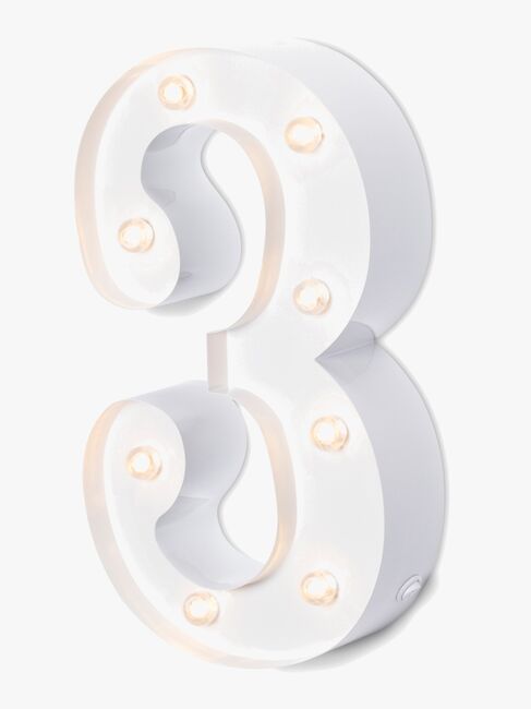 Alice & Fox Sifferlampe 3, Hvit