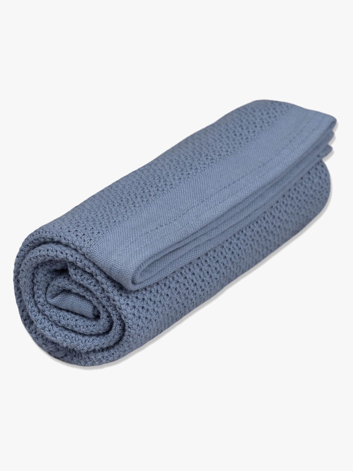 Vinter & Bloom Soft Grid Helseteppe, Denim Blue