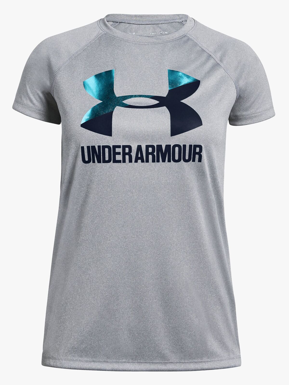 Under Armour Big Logo Tee Solid SS Treningsgenser, Steel