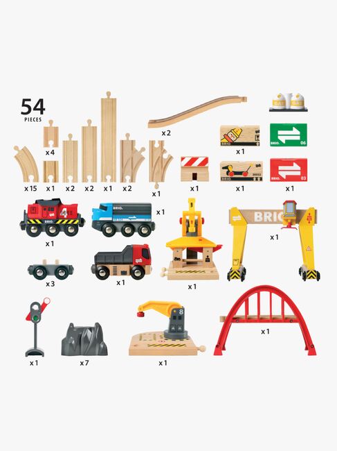 BRIO World 33097 Frakt- og Jernebanesett Deluxe