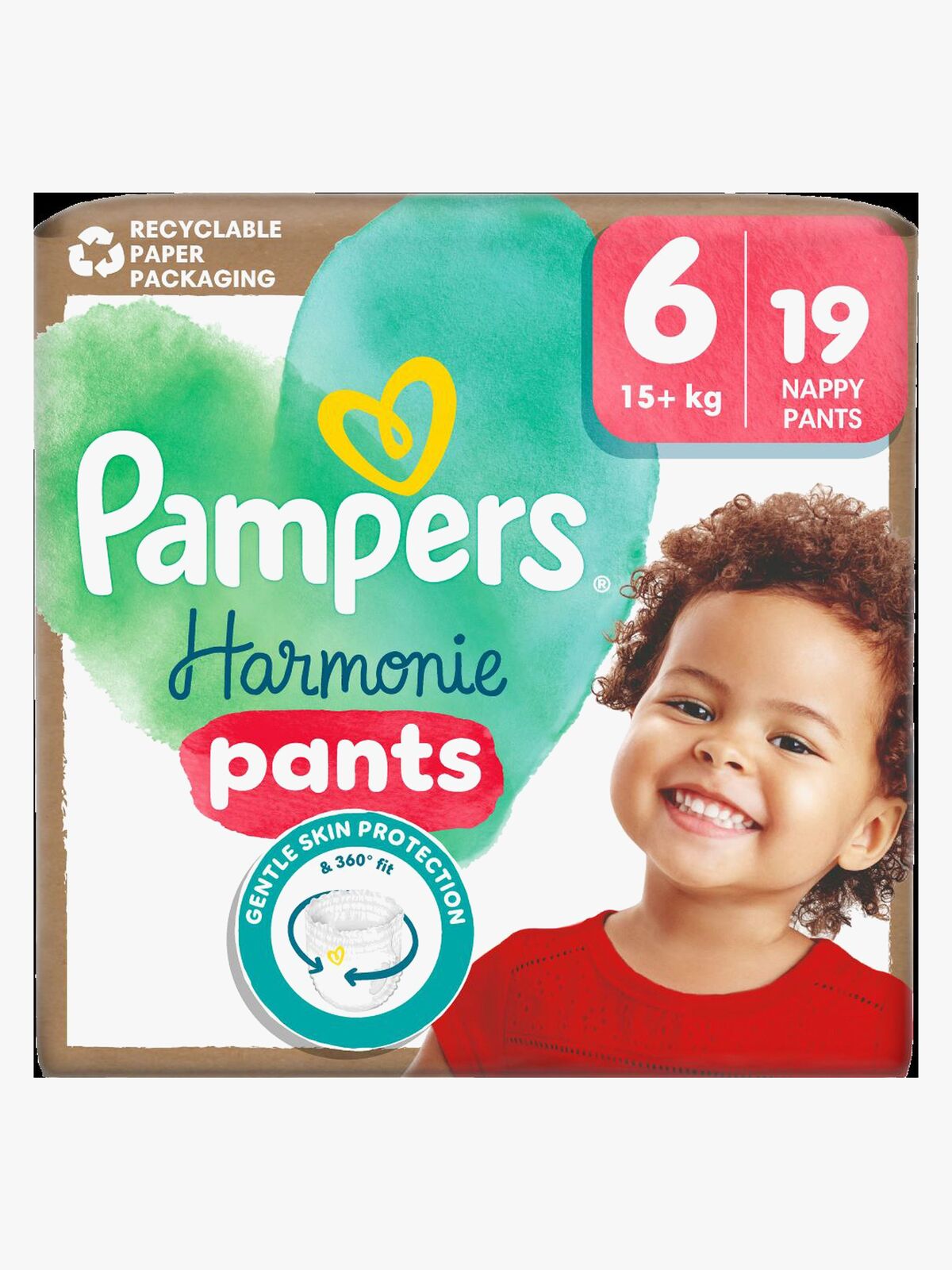 Pampers Harmonie Bleiebukser Str 6 15kg+ 19-Pakk