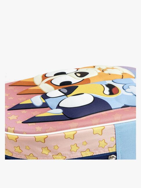 Bluey 3D Trillekoffert, Rosa/blå
