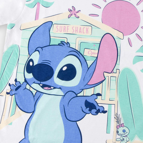 Disney Stitch T-skjorte, Hvit
