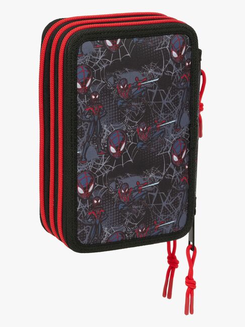 Marvel Spider-Man Miles Morales  Fylt Trippelpennal 37 Deler, Svart