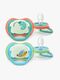 Philips Avent Ultra Air smokk Night 6-18 m, 2-pakning, blå/turkis