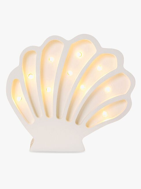 Little Lights Lampe Skjell, Hvit