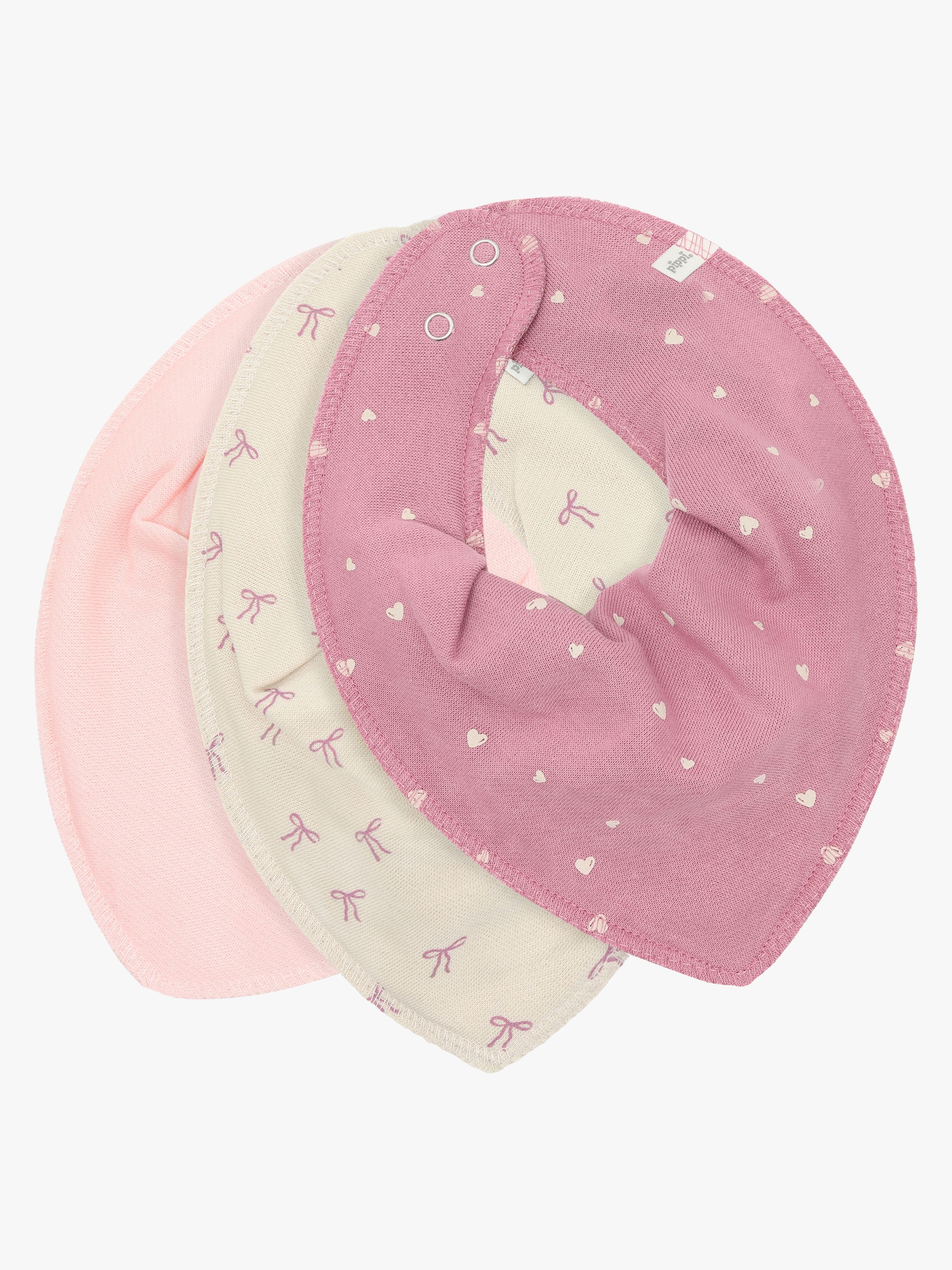 Pippi Tøysmekker 3-Pakk, Mauve Orchid - Smekker - Bomull