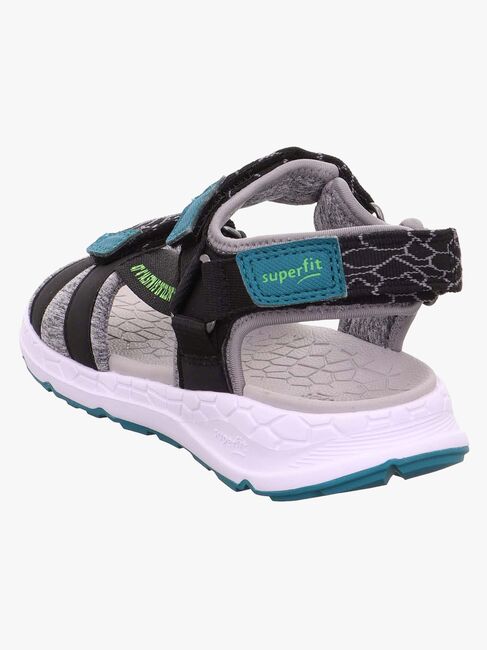Superfit Criss Cross Sandaler, Black/Green
