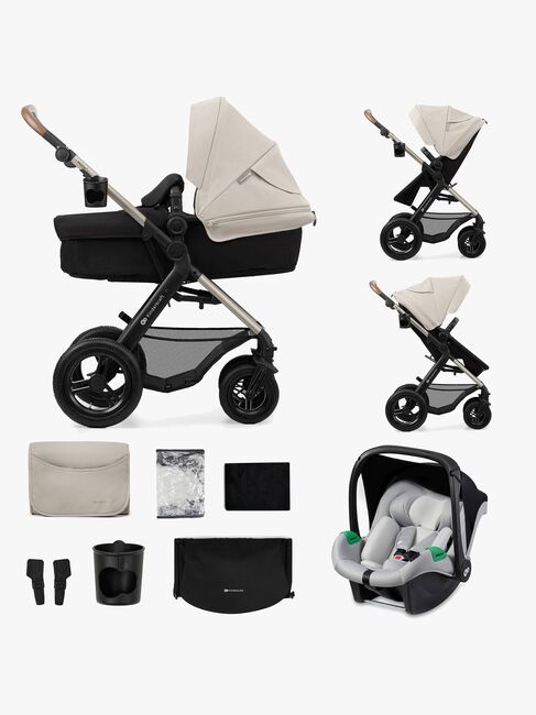 Kinderkraft MOOV 2 Air 3-in-1 Kombivogn, Moonlight Grey