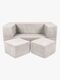 Meowbaby Play Aesthetic Cube  Byggbar Sofa, Ecru