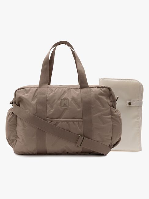 Jollein Embossed Lily Stelleveske, Milky Coffee