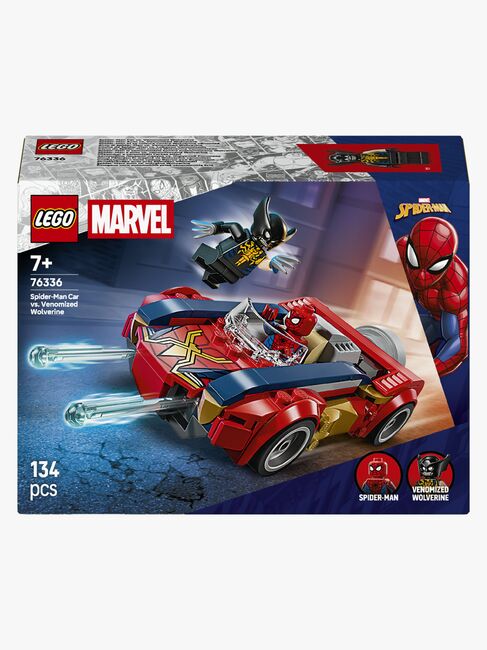 LEGO Super Heroes 76336 Spider-Man i bil mot venomifisert Wolverine