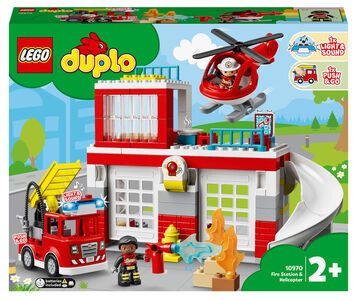 LEGO DUPLO Town 10970 Brannstasjon & Brannhelikopter