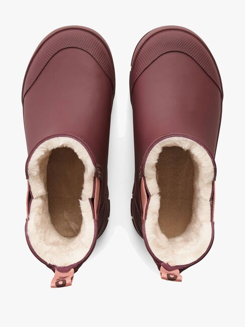 Tretorn Aktiv Chelsea Fôrede Gummistøvler, Burgundy