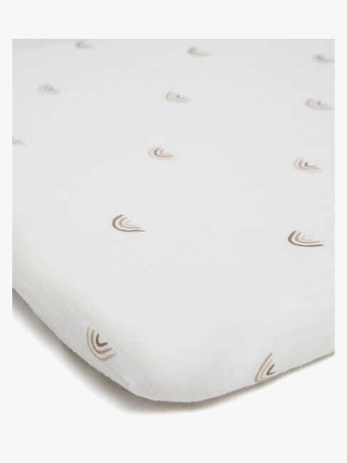 Alice & Fox AVIVA Stretchlaken Vugge 40x90, Hvit