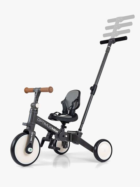 Milly Mally Optimus Max Trehjulssykkel 4-in-1, Grå