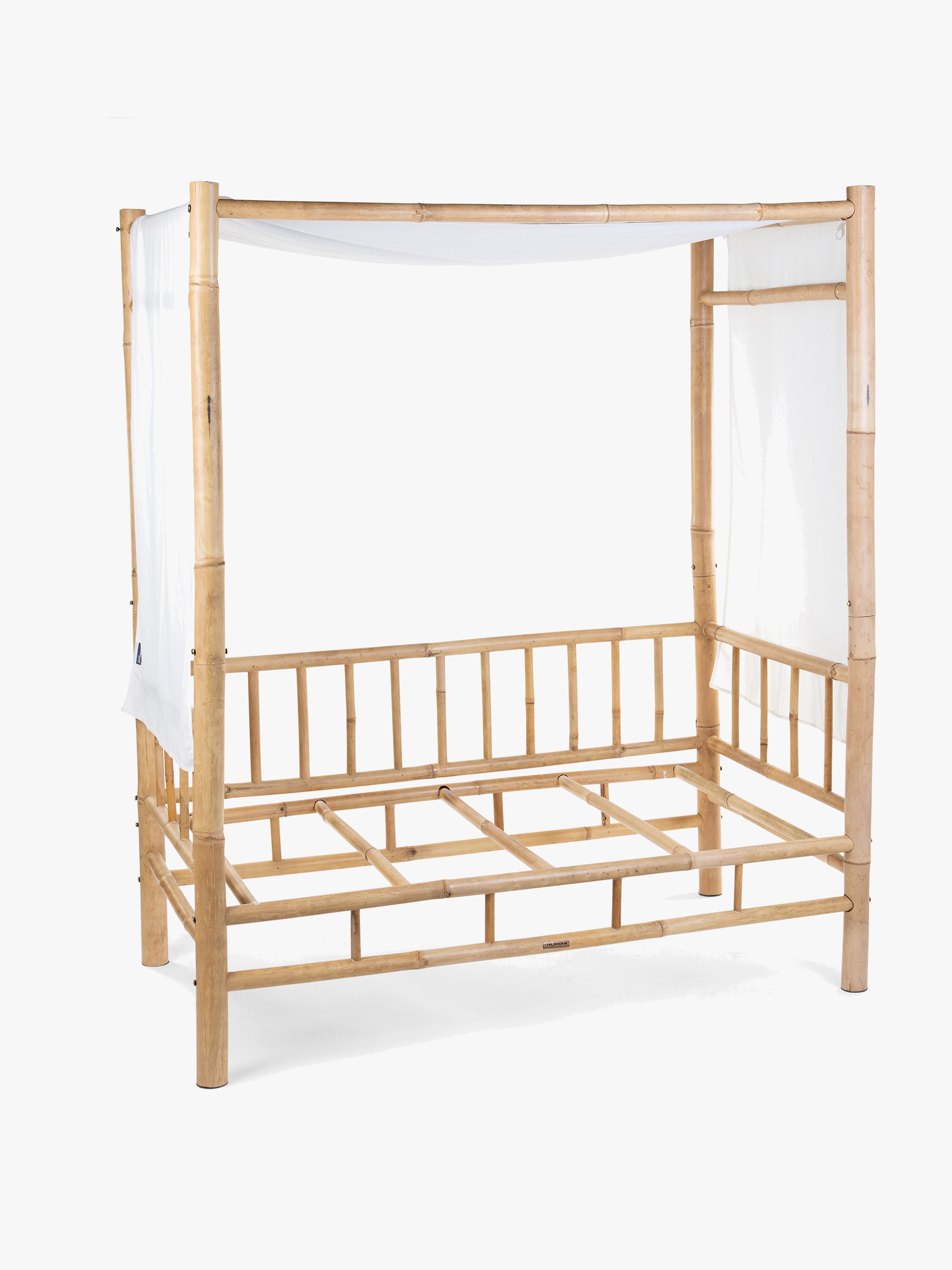 Childhome Sengegardin Bambus, White - Sengetilbehør - 100% Bomull