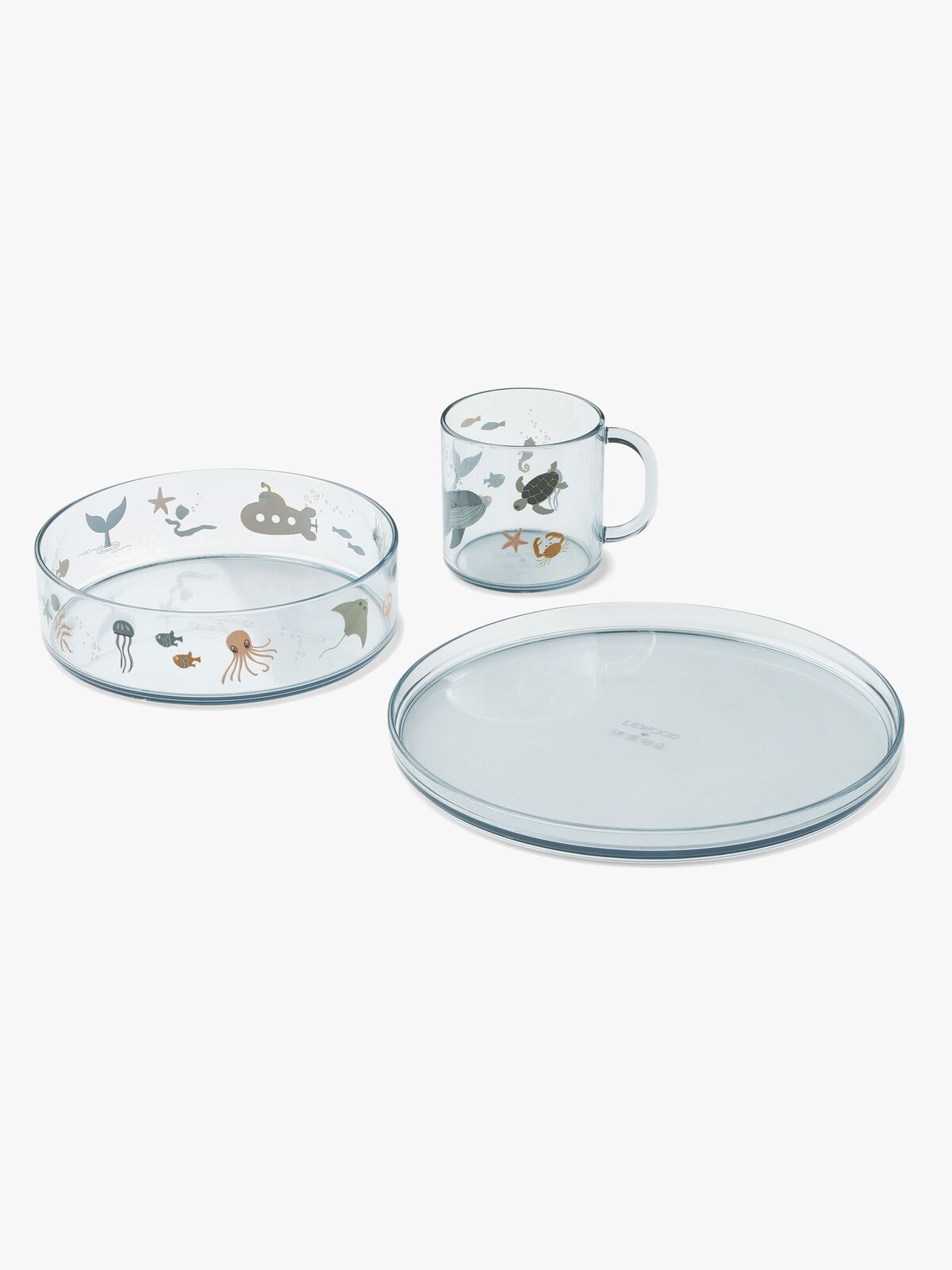 LIEWOOD Siva Tritan  Mønstret Matsett, Sea Creature/Sandy