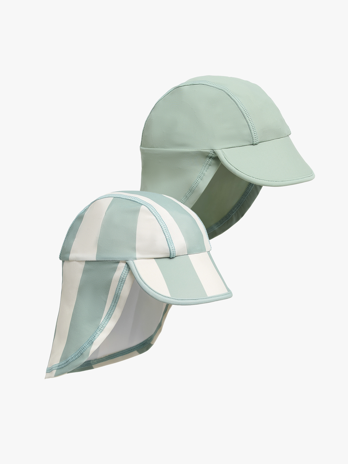 Nordbjörn Fårö 2-pack UV-Hatt, Lyseblå Stripete