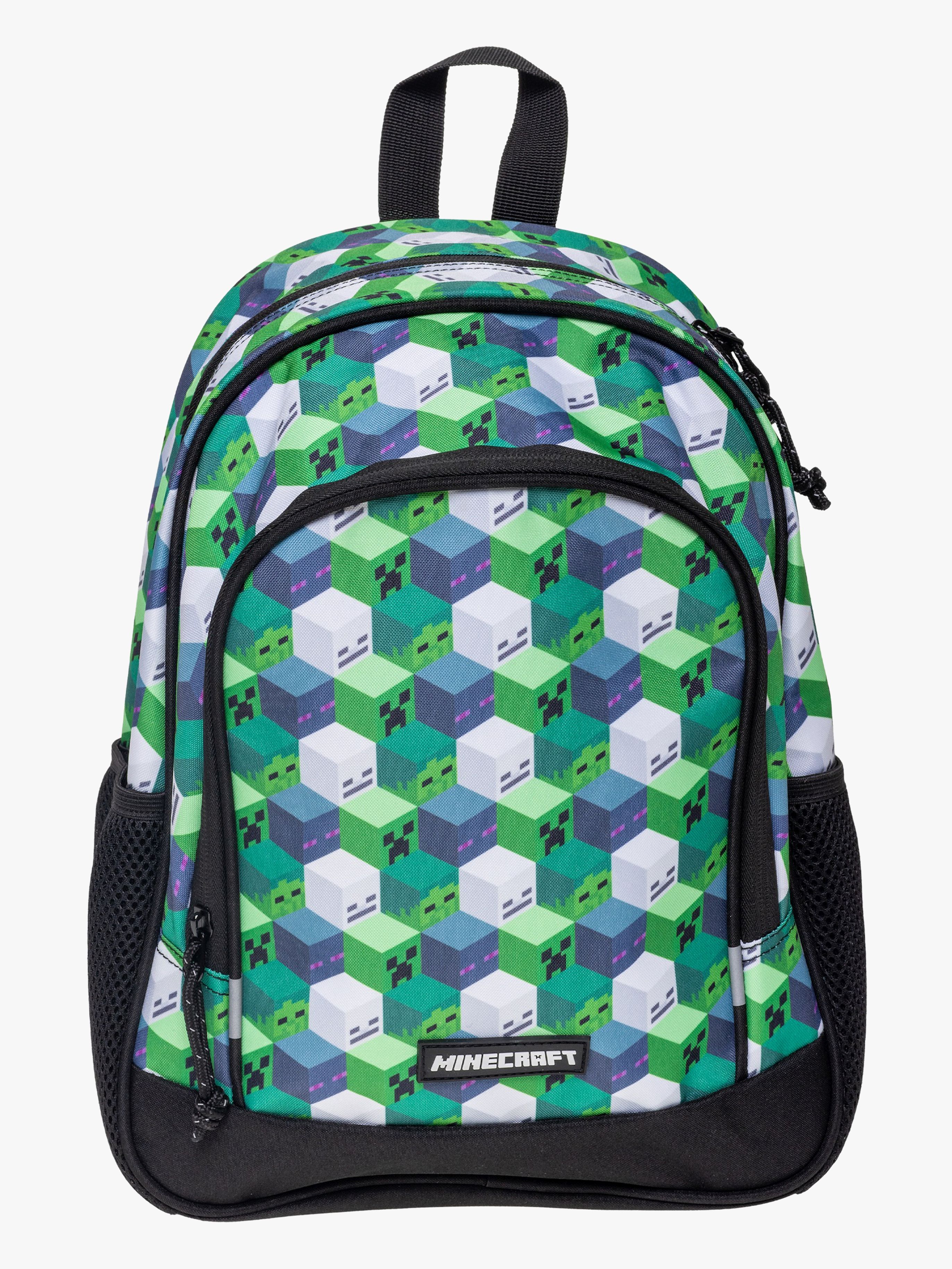 Minecraft Ryggsekk 10L, Grønn/Svart - Ryggsekker - Nylon