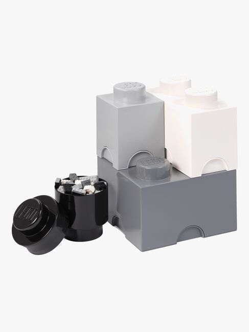LEGO Oppbevaring 4, White/Grey/Black