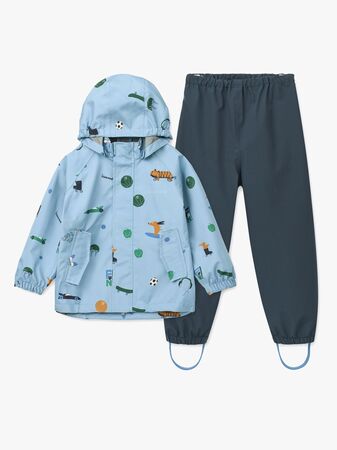 LIEWOOD Pedia Regnsett, Fun/Beach Blue