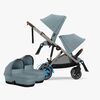 Cybex e-Gazelle S Tvillingvogn, Stormy Blue/Taupe