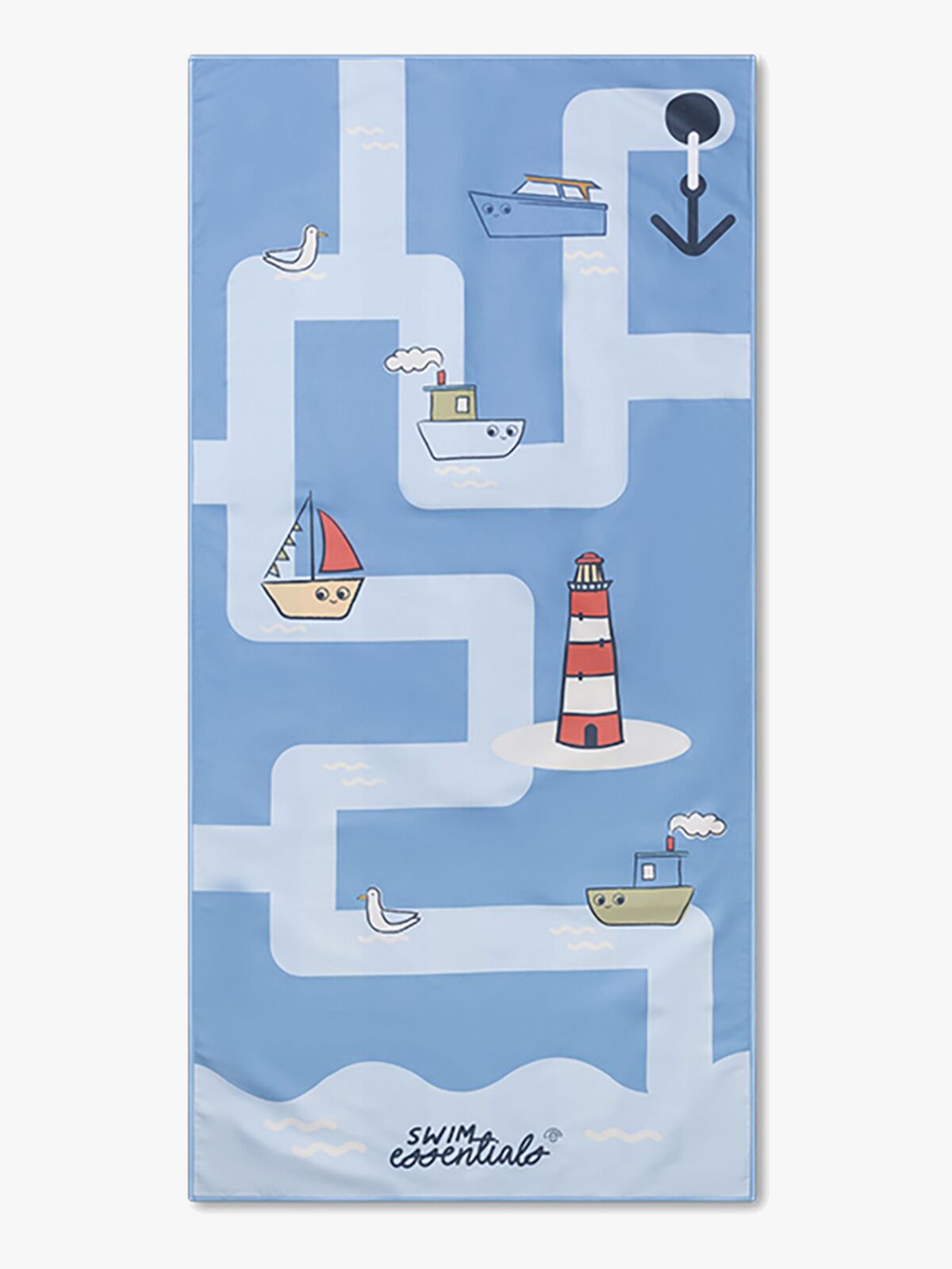 Swim Essentials Seas The Day Badehåndkle, Blue