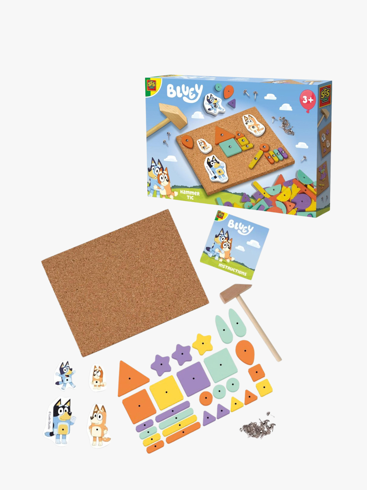 SES Creative Bluey Hobbysett Hammerplate
