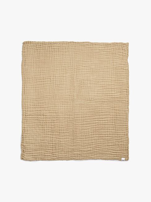 Elodie  Rynket Teppe 120x120, Pure Khaki