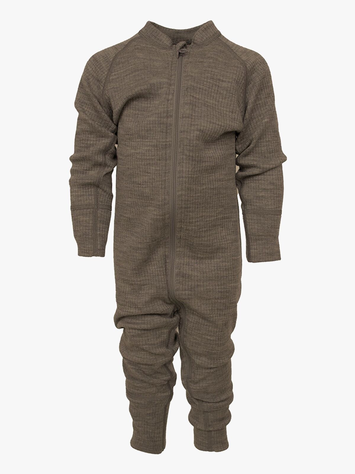 Lindberg Rib Merino Undertøysdress Merinoull, Potato