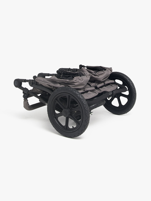 Beemoo Activity tvillingvogn for søsken, grå