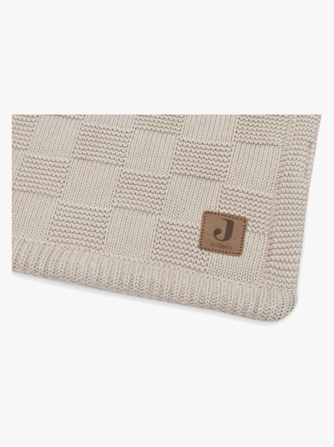 Jollein Teppe 75x100 cm Box Knit/Velvet, Warm Sand