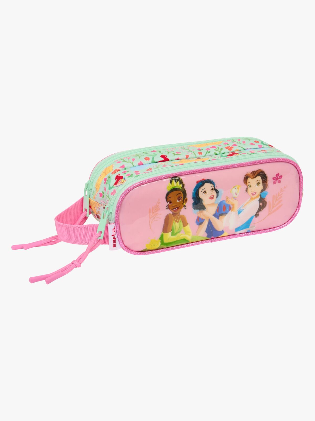 Disney Princess Dobbeltpennal Bloom, Turkis/Lyserosa