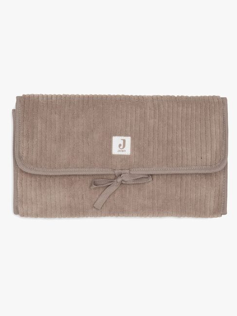 Jollein Cloudy Rib Stellematte med Oppbevaringslommer, Milky Coffee