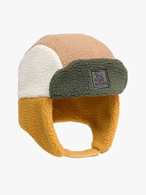 Nordbjörn Knallen Fleece-lue, Inca gold/Deep Depths/Tobacco brown