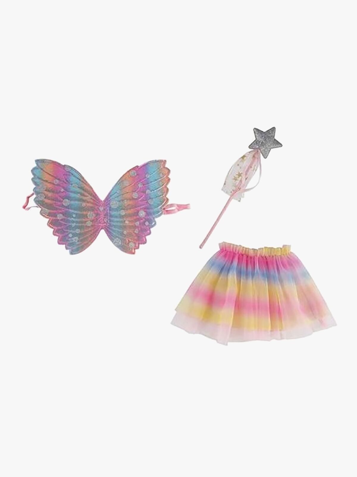 Suntoy Sett med Vinger & Tryllestav Regnbue